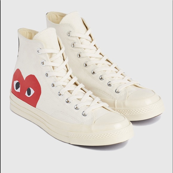 cdg high top white